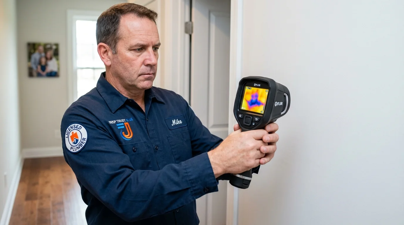 Thermal imaging leak detection by Johns Plumbing LLC in Kenwood